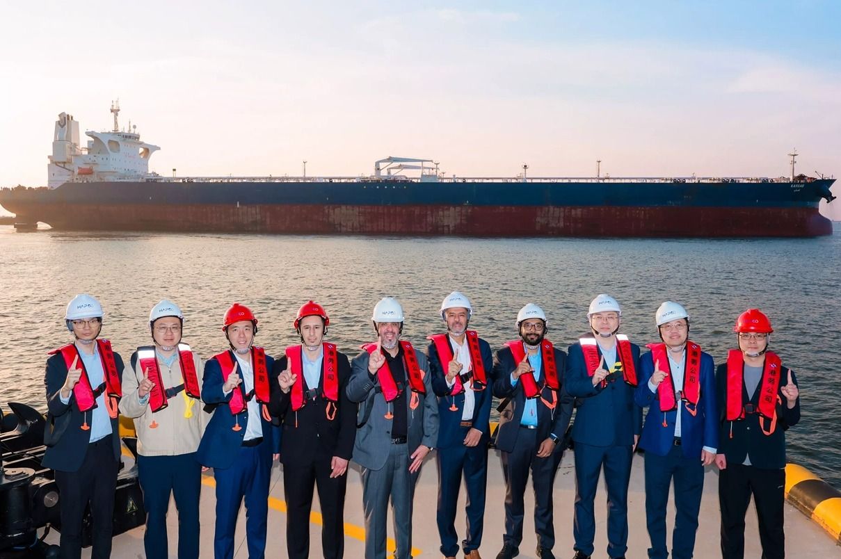 North Huajin, Panjin Xincheng, and Aramco announce first Arabian crude oil shipment to HAPCO