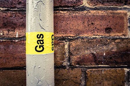 Near-record volumes of natural gas stored