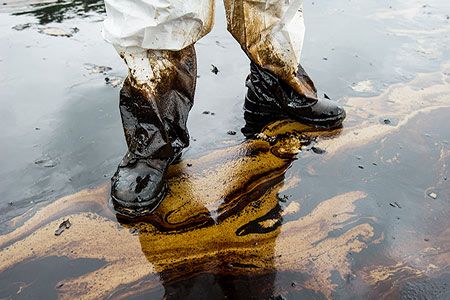 Game-changing oil absorbent sponge